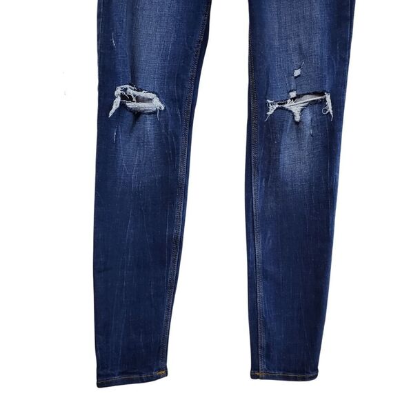 Old Navy 'Rockstar' Super Skinny distressed ripped blue jeans - Women's 2 - NWT - Picture 5 of 9